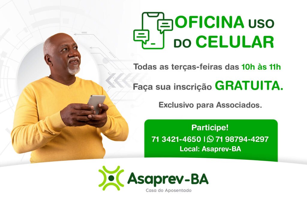 ASAPREV -BA promove Oficina Uso do Celular para seus associados